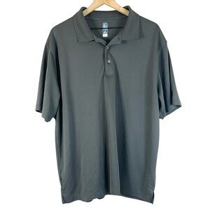 PGA Tour Men’s Dark Gray Airflux Short Sleeve Pullover Golf Polo Shirt Size XXL